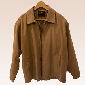 Vintage Men's Tan Windbreaker Jacket